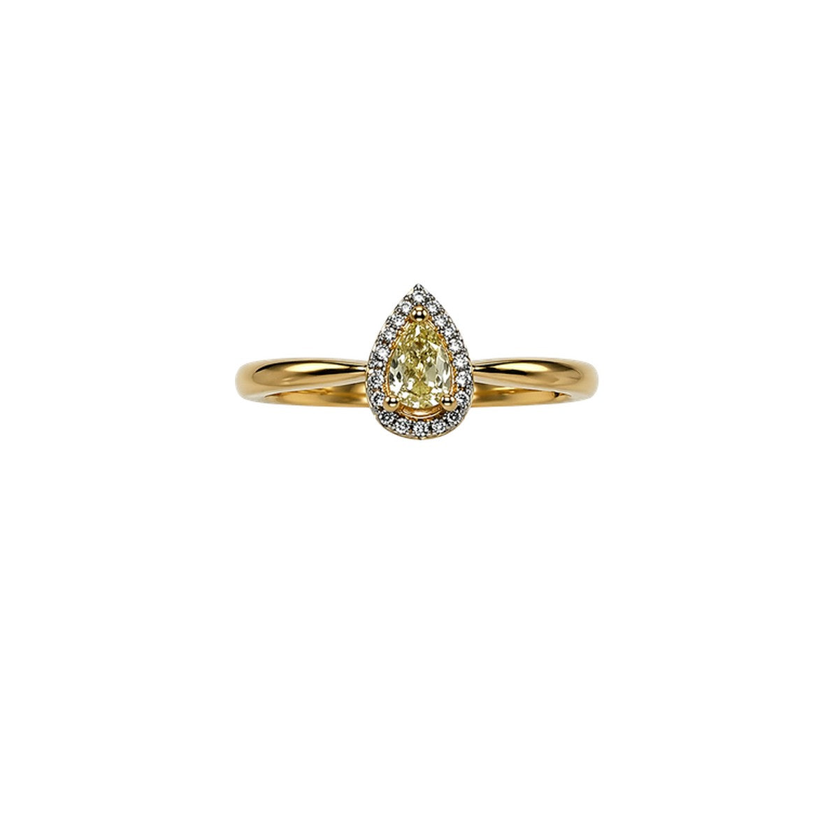 Anillo Diamante Fancy Yellow 0.23 Ct — TIORÉ
