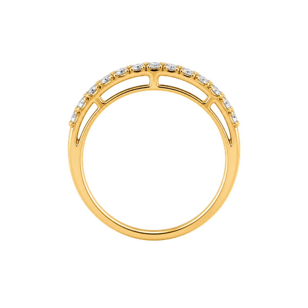 Anillo Doble Arco Amarillo — TIORÉ