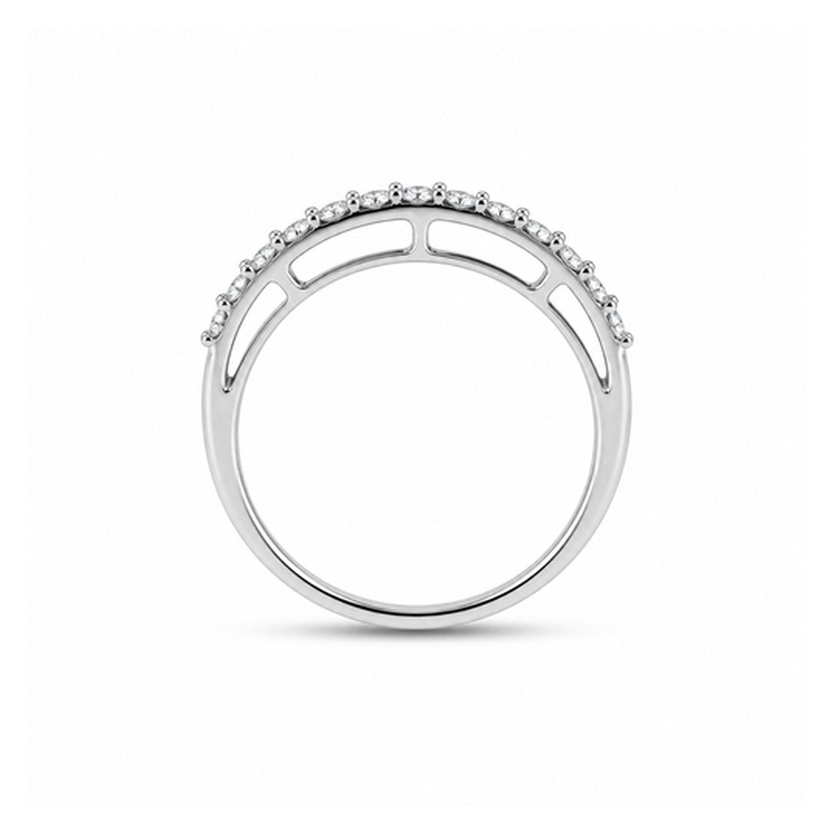 Anillo Doble Arco Blanco — TIORÉ
